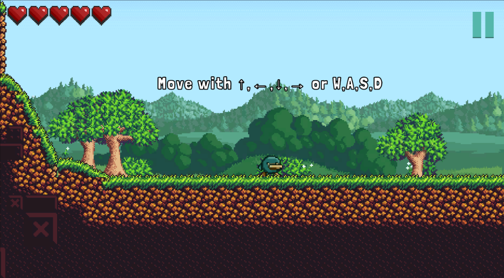 PareSlump Screenshot - Movement tutorial